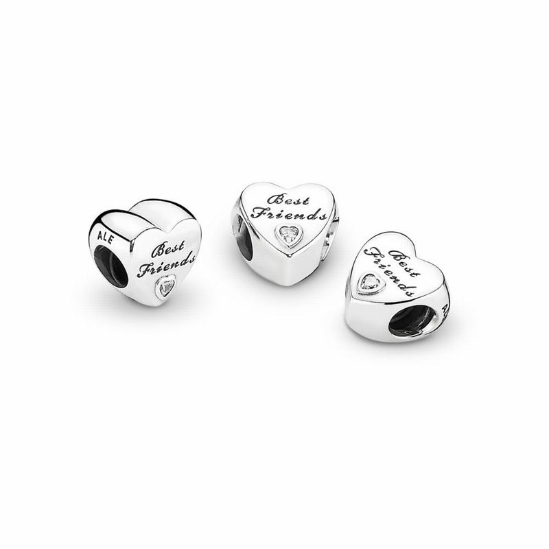 Pandora Friendship Heart Sale NZ, Sterling Silver (394786-ZBW)